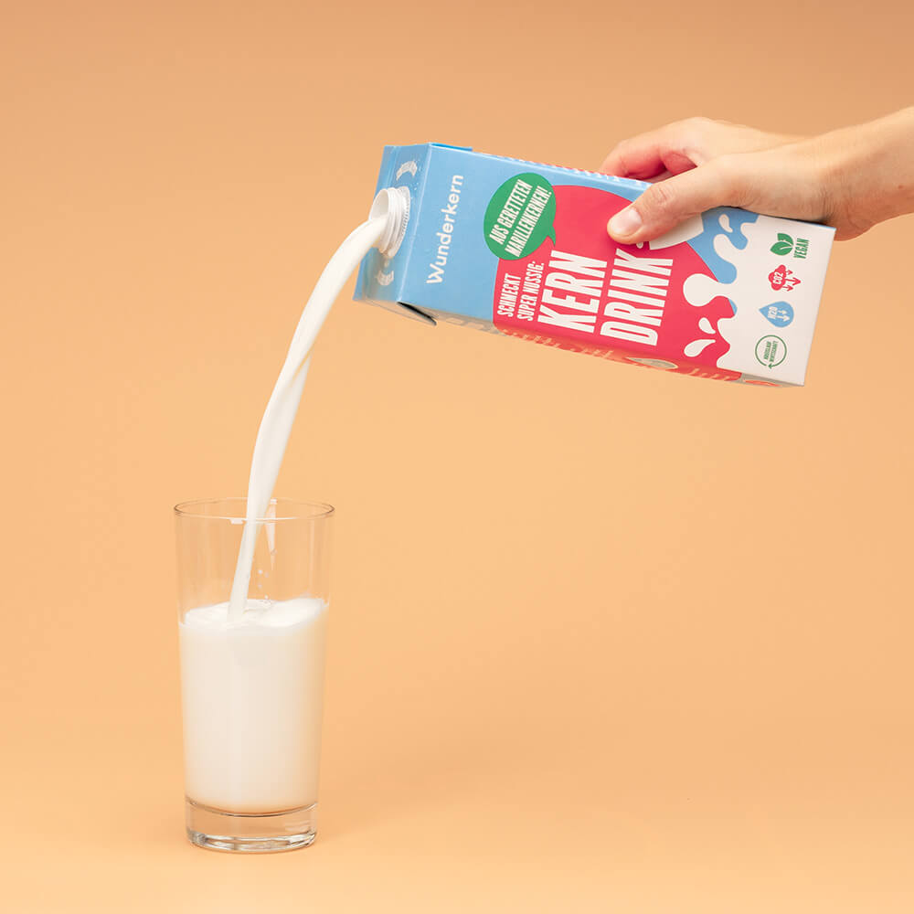 Pflanzliche Milch-Alternative aus Marilllen-Kernen statt Hafer oder Mandel